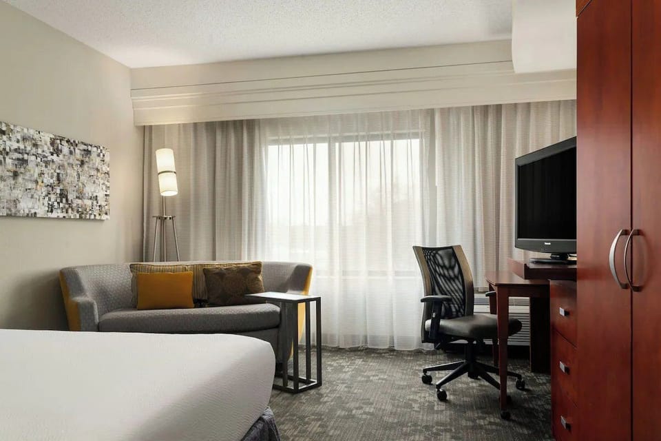 Bedroom. Interior and views may vary based on location and availability.