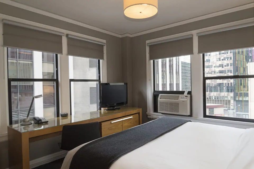 Bedroom. Interior and views may vary based on location and availability.
