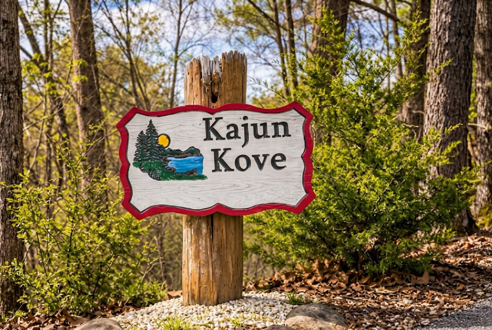 You've arrived. Leave the noise behind — Kajun Kove is where the lake life begins.