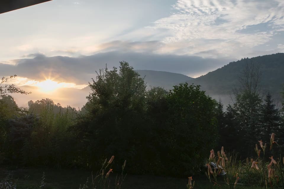 Breathtaking panoramic mountain views and stunning golden hour sunsets.