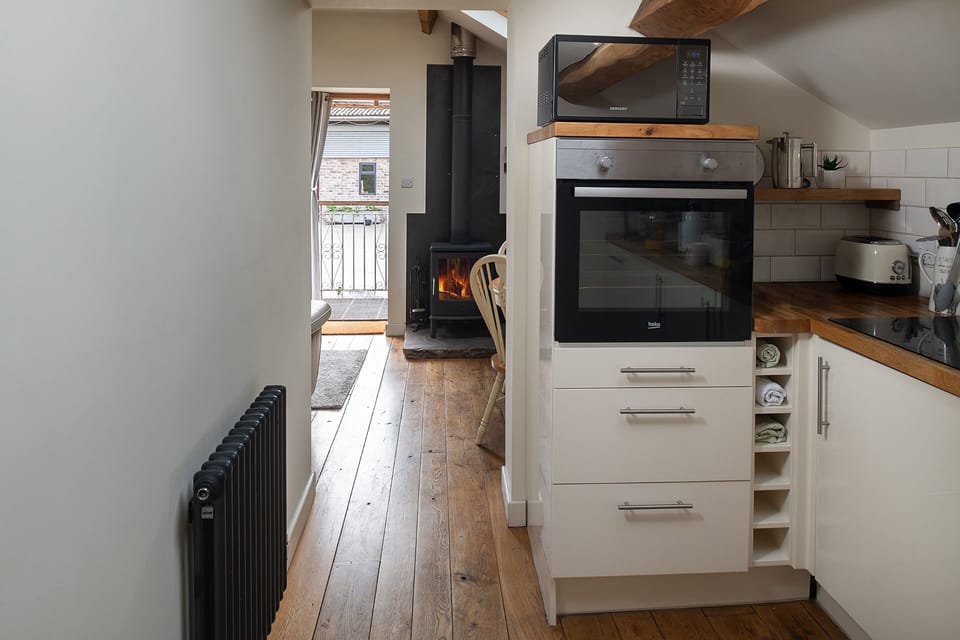 The kitchen at The Damson Barn, Staffordshire