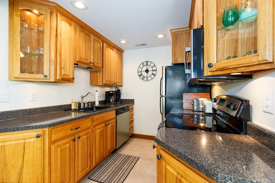 Fully stocked kitchen 