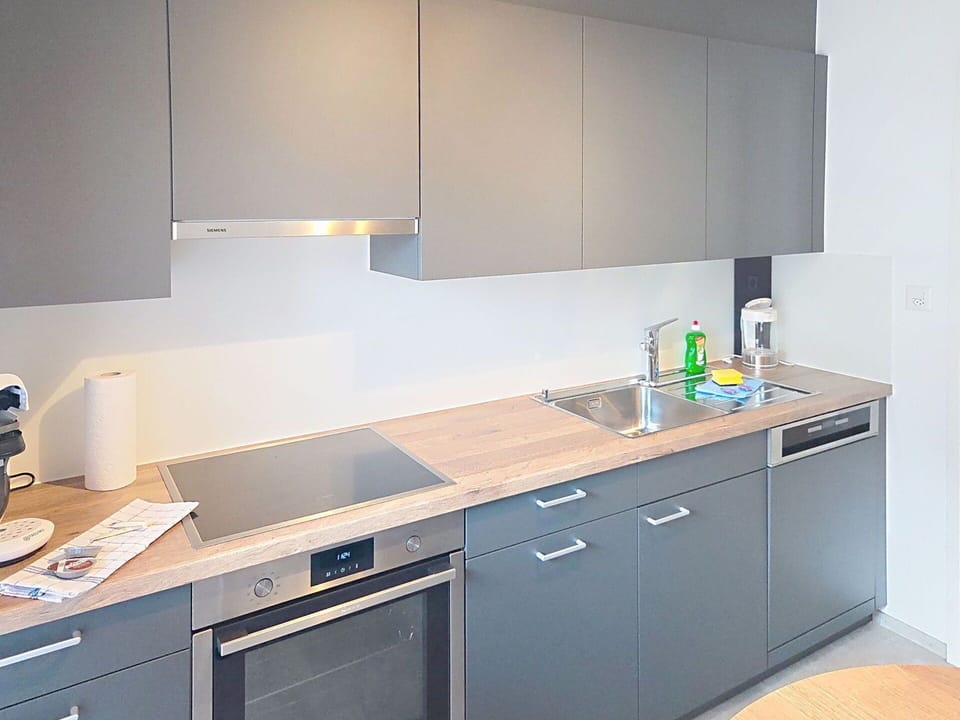 Kitchen, Kitchen Appliance, Countertop, Interior Design, Cabinetry, Major Appliance, Flooring, Wood, Kitchen Sink, Home Appliance