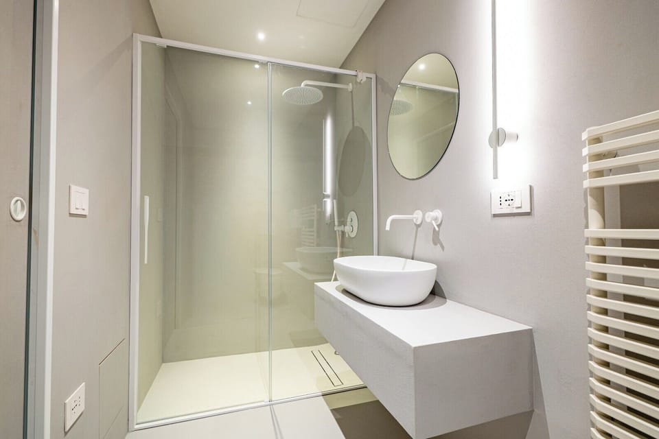 Standard Double Room | Bathroom | Designer toiletries, hair dryer, bathrobes, bidet