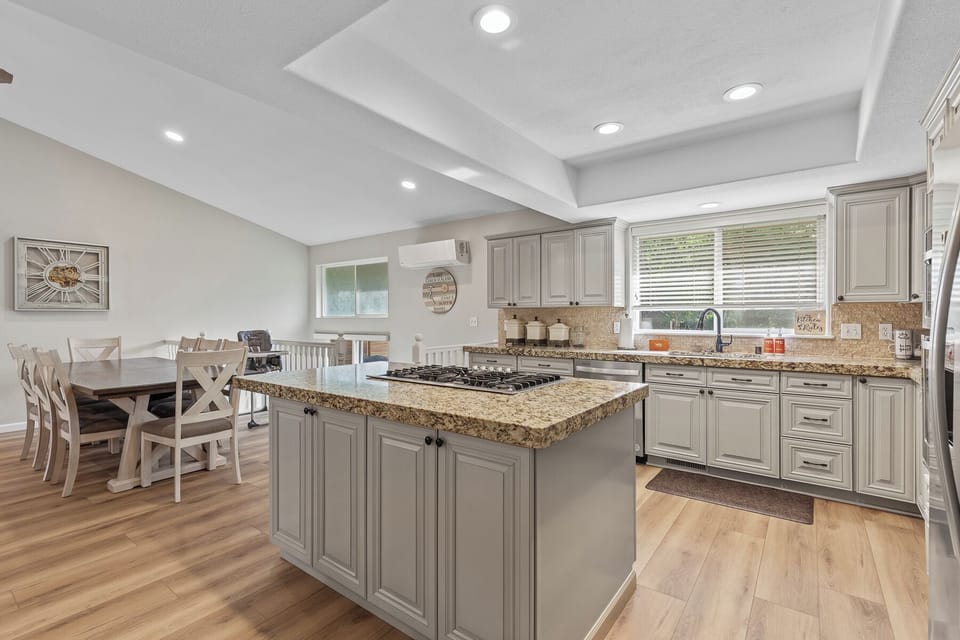 Whip up your favorite meals in this beautifully designed kitchen.