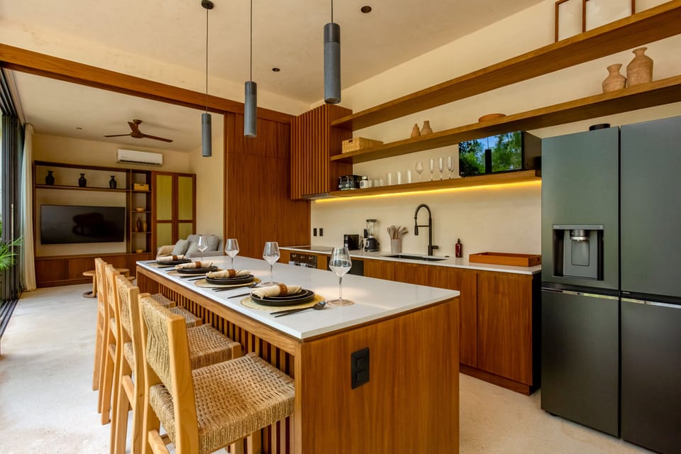Breakfast bar.
