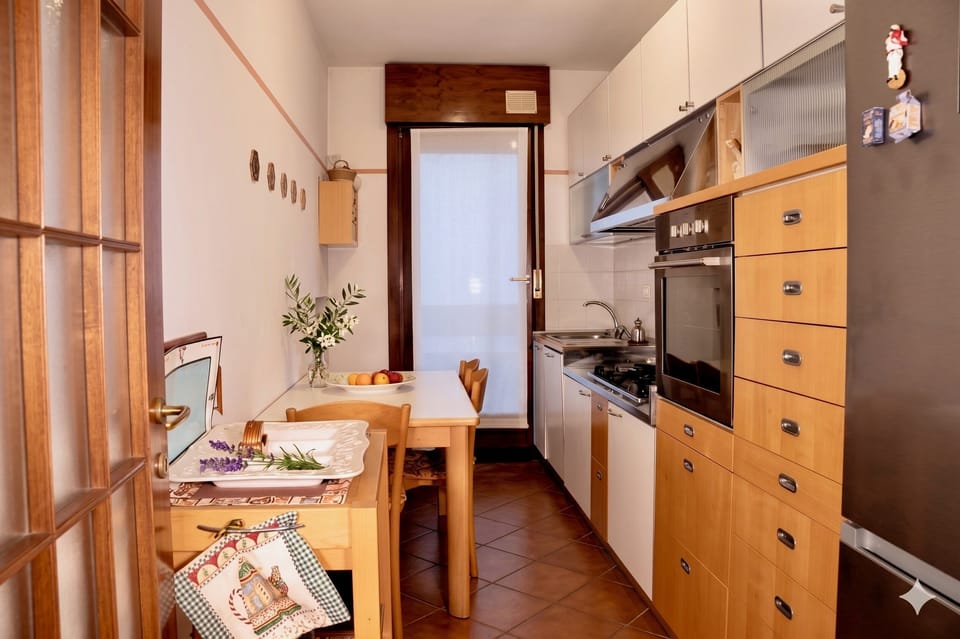 Fridge, oven, stovetop, dishwasher