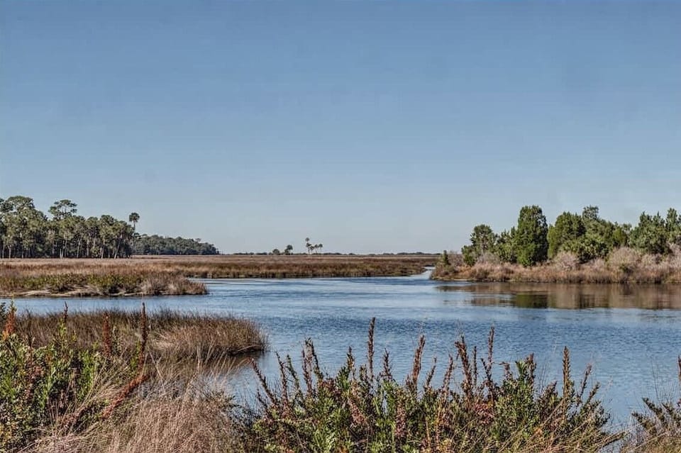 Hernando Beach Nature Preserve with scenic coastal trails nearby.