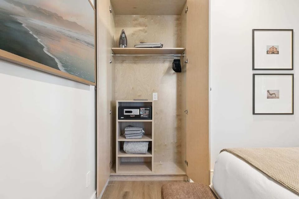 Laptop friendly hotel safe; iron&board and Turkish beach towel
