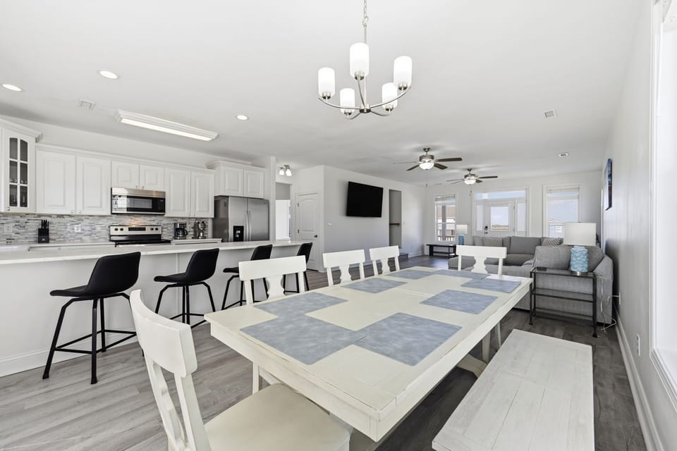 Open-concept living makes it easy for everyone to stay connected