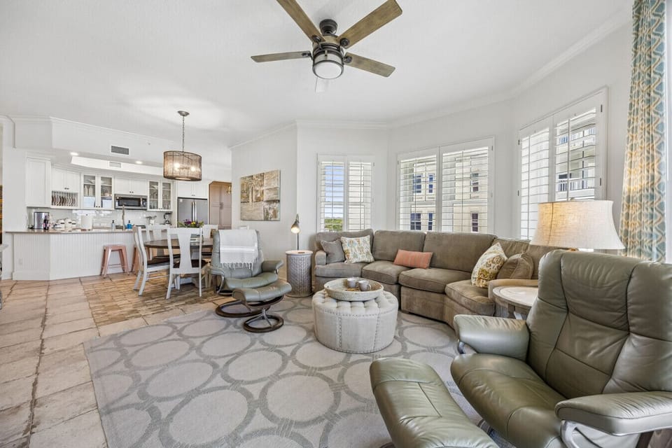 Open concept kitchen and living room