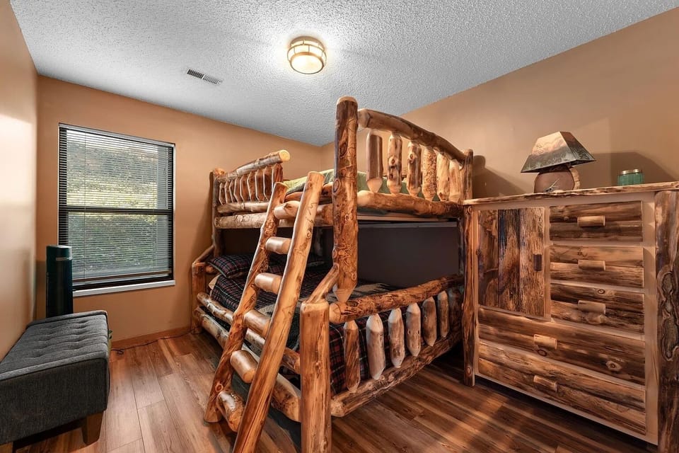 Second Bedroom with Queen / Twin Bunk with 43" Roku TV