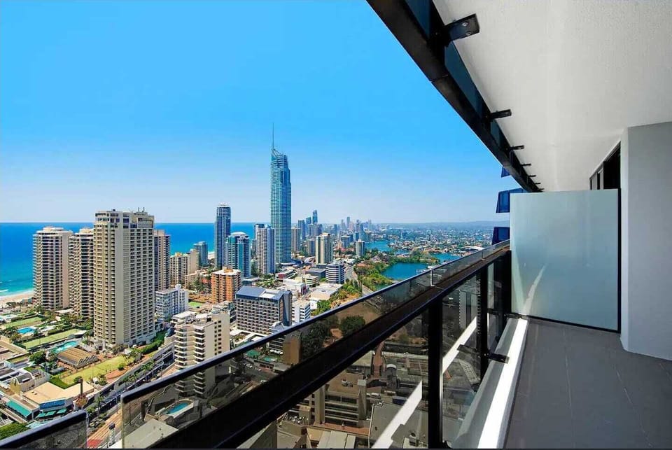 Ocean view from open private balcony