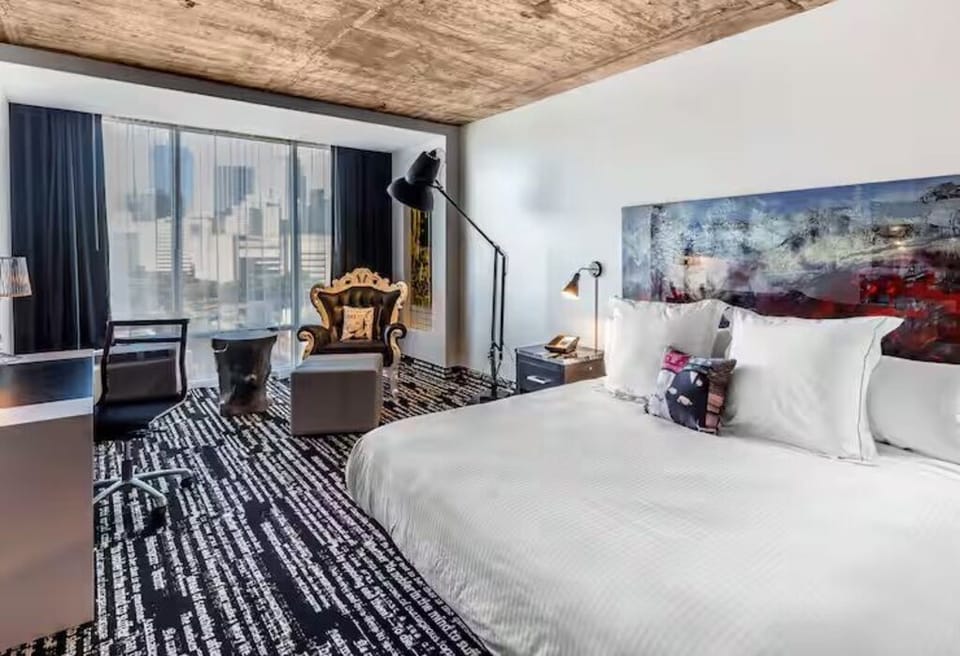 Bedroom. Interior and views may vary based on location and availability