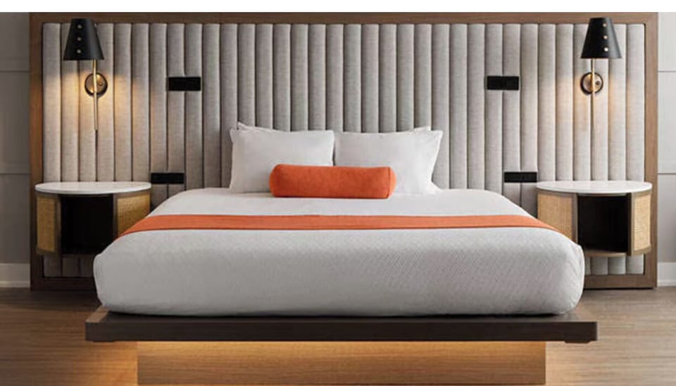 Bedroom. Interior and views may vary based on location and availability.