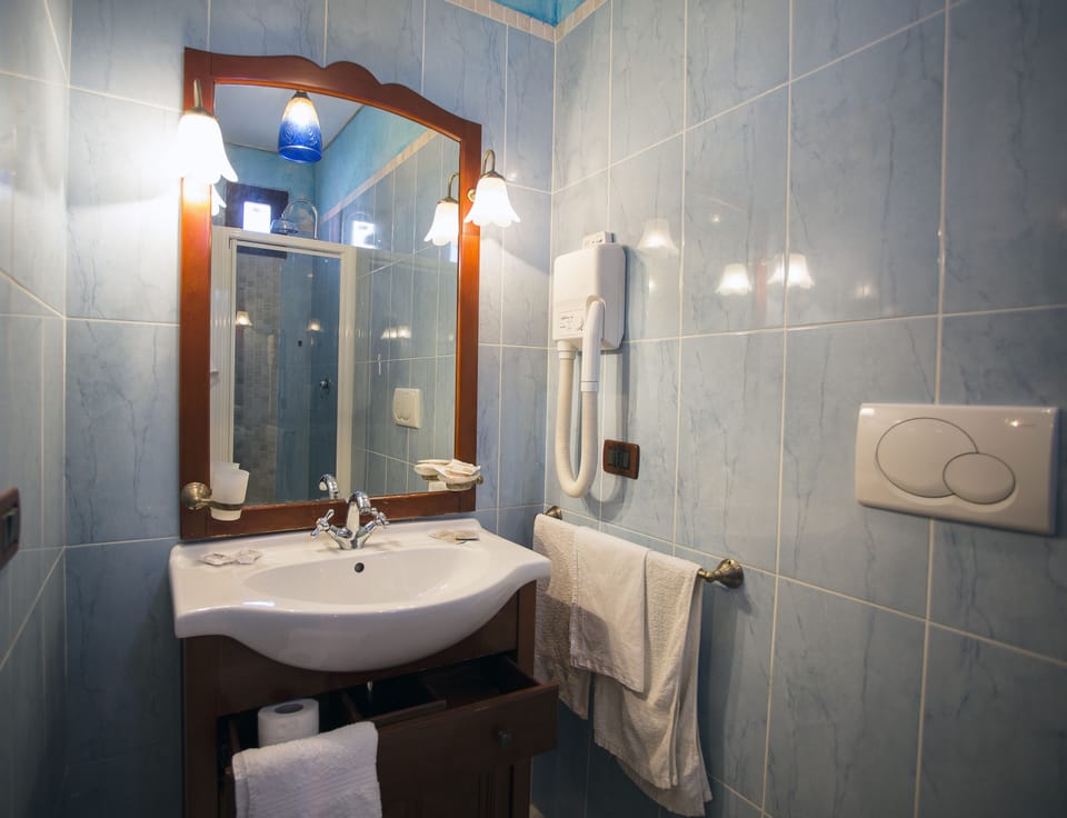 Double Room | Bathroom | Shower, free toiletries, hair dryer, bathrobes