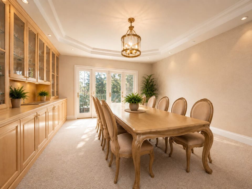 Formal Dining Space with Seating for shared Meals, Events and Holiday Gatherings