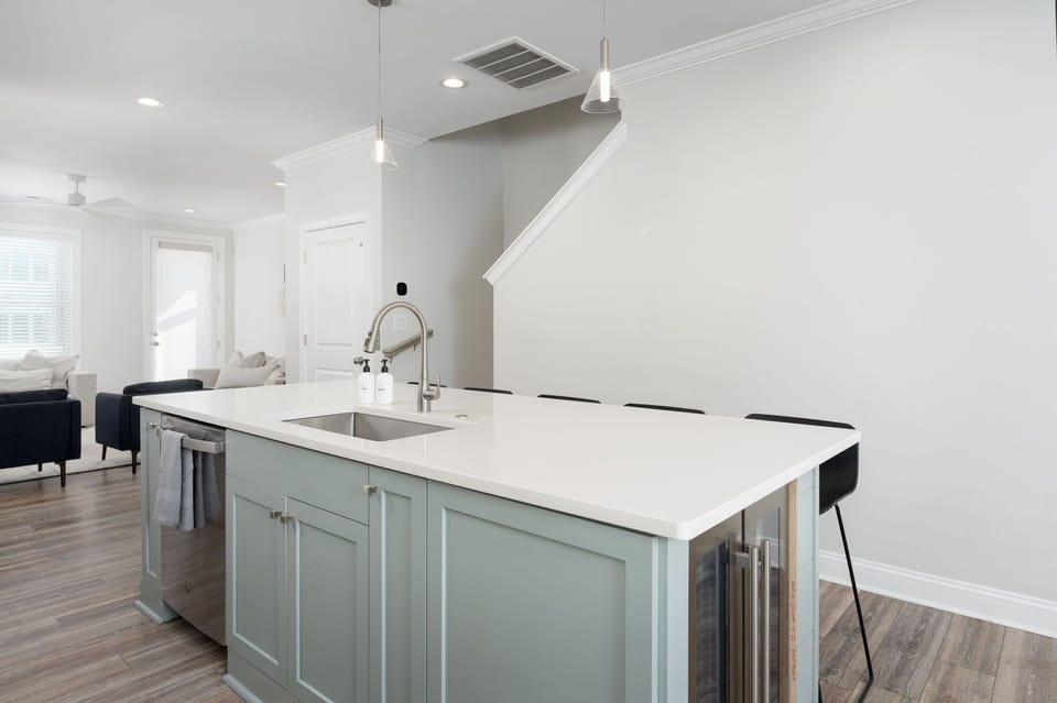 Beautiful coastal finishes blend style and functionality.