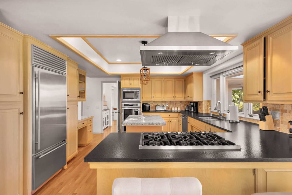Beautiful kitchen with warm modern finishes