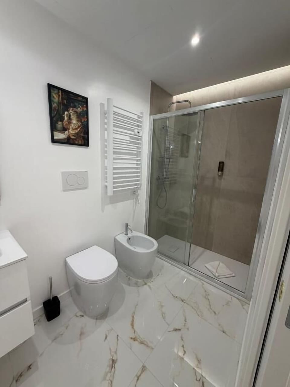 Junior Room | Bathroom | Shower, hair dryer, towels, soap