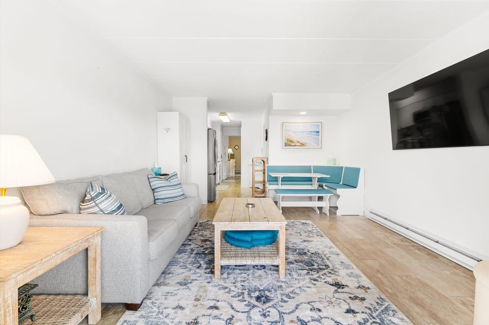 Living room with private balcony