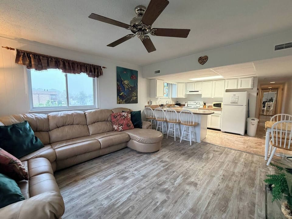 Open concept connects the living room to the kitchen seamlessly