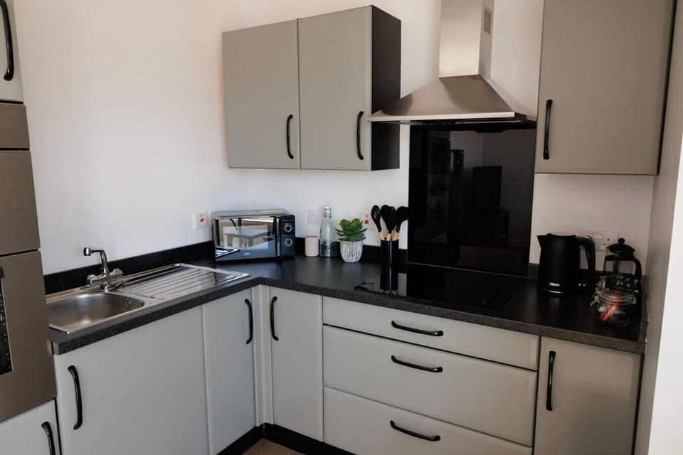 Fully equipped kitchen for preparing meals during your stay