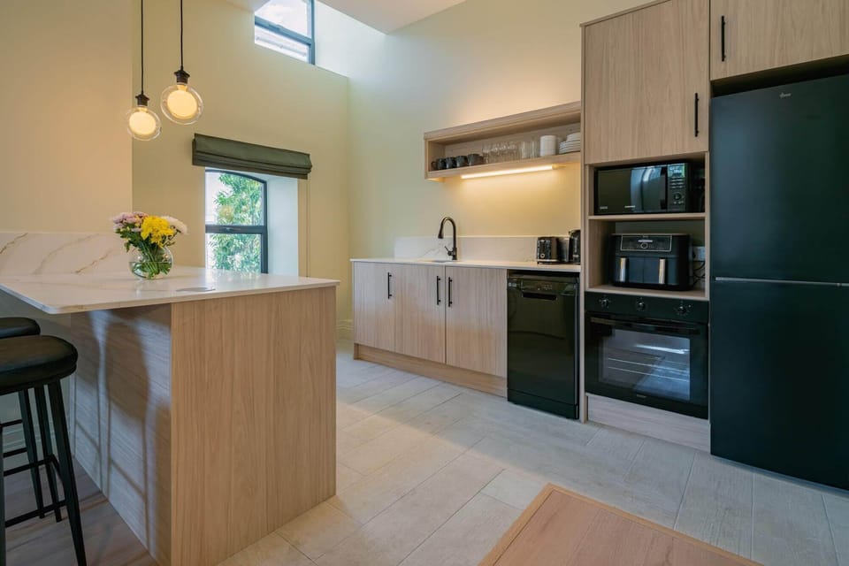 Deluxe Apartment | Private kitchen | Full-size fridge, oven, dishwasher