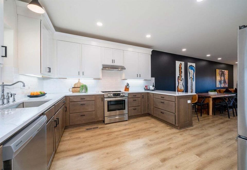 Enter the Townhouse from Covered Parking into the Main Level Kitchen