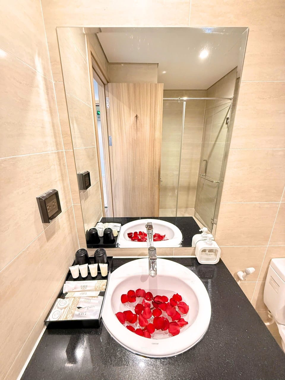 Superior Double Room, City View | Bathroom | Shower, free toiletries, hair dryer, towels