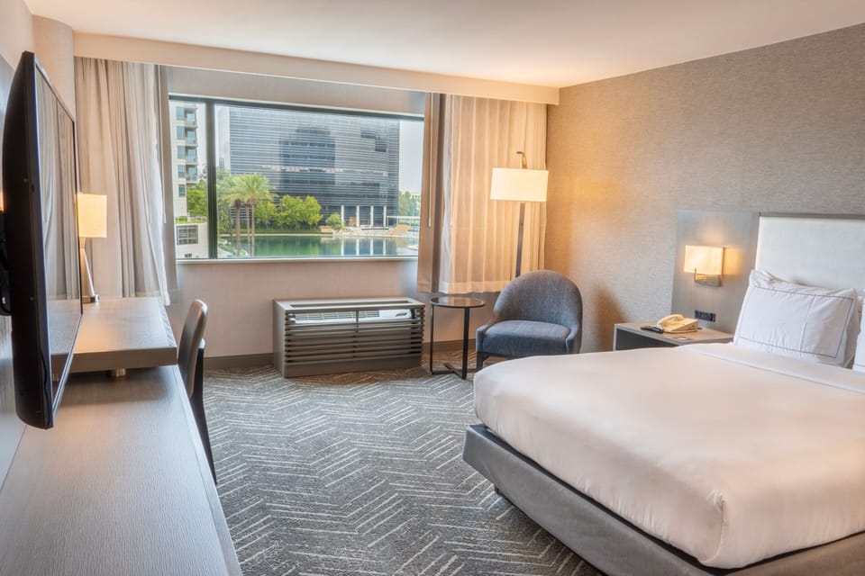 In-room safe, desk, laptop workspace, iron/ironing board