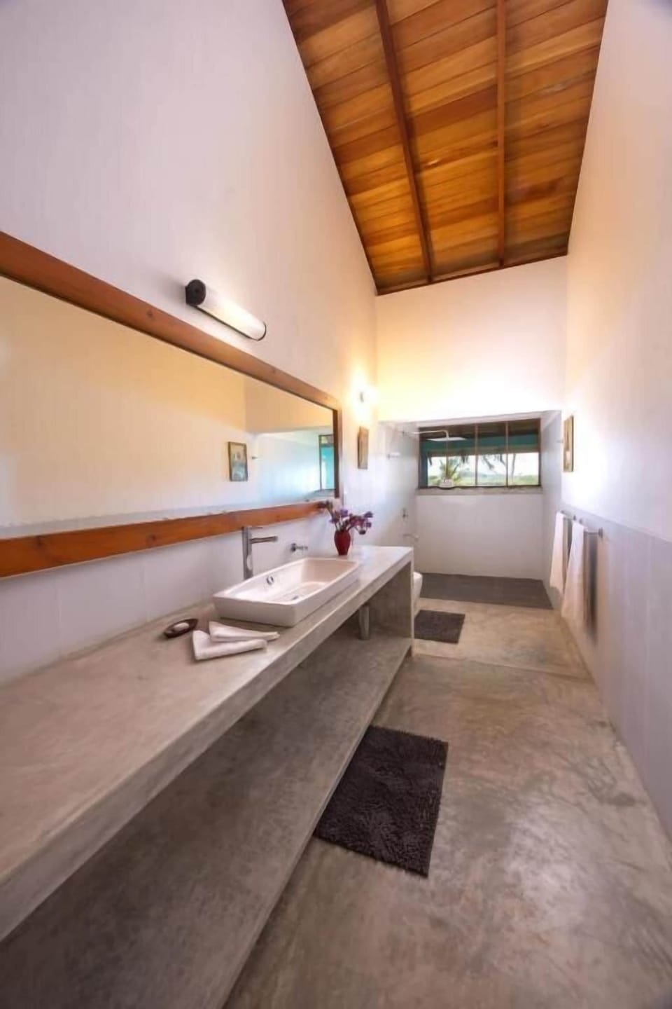 Shower, free toiletries, hair dryer, soap