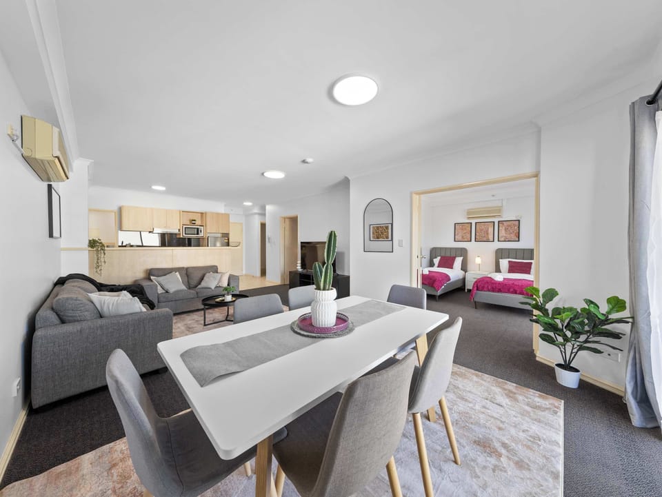 Thoughtfully styled interiors add warmth and character to the space.