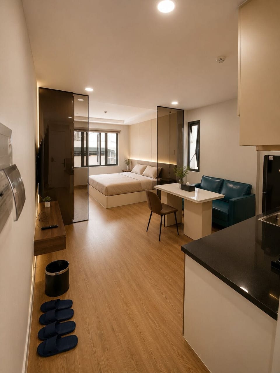 Luxury Double Room, City View | Desk, laptop workspace, soundproofing, free WiFi
