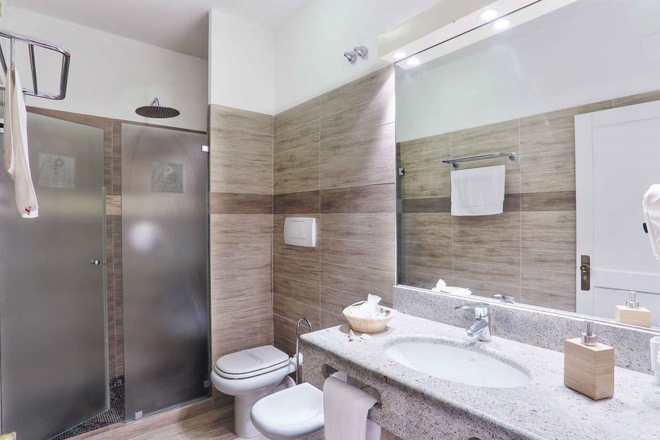 Junior Suite | Bathroom | Shower, free toiletries, hair dryer, bidet