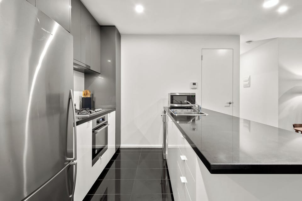 Deluxe Apartment, Balcony, City View | Private kitchen | Espresso maker, coffee/tea maker, electric kettle