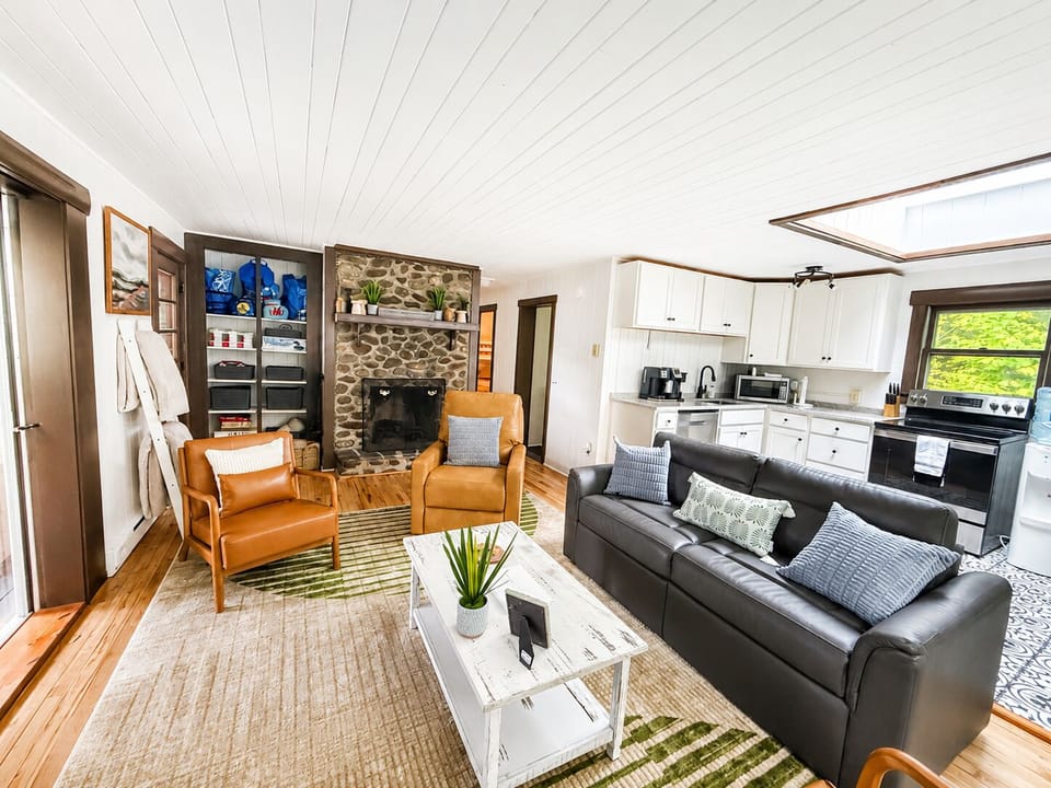 Living room and kitchen open concept