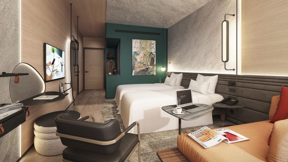 Superior Room, 2 Twin Beds | In-room safe, desk, laptop workspace, soundproofing