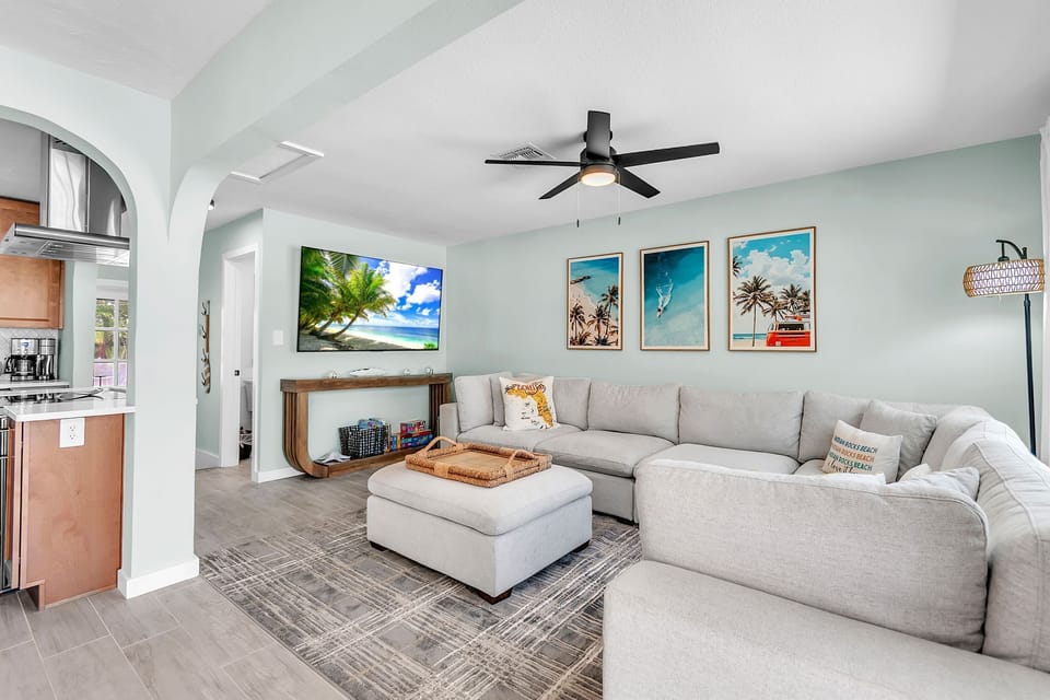 Living Room with Smart TV - Main House