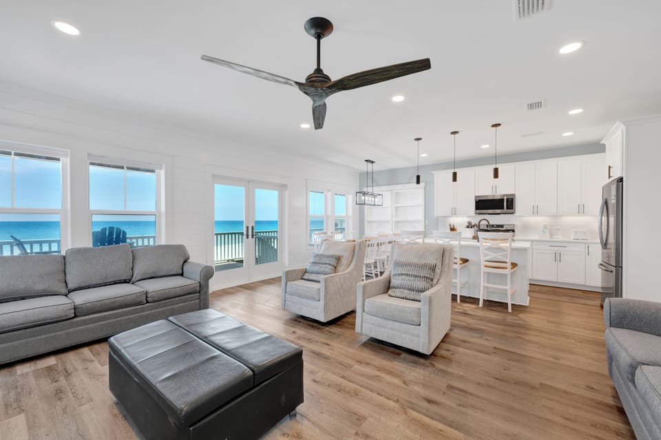Each side of the duplex offer open-living concepts and walk-through access