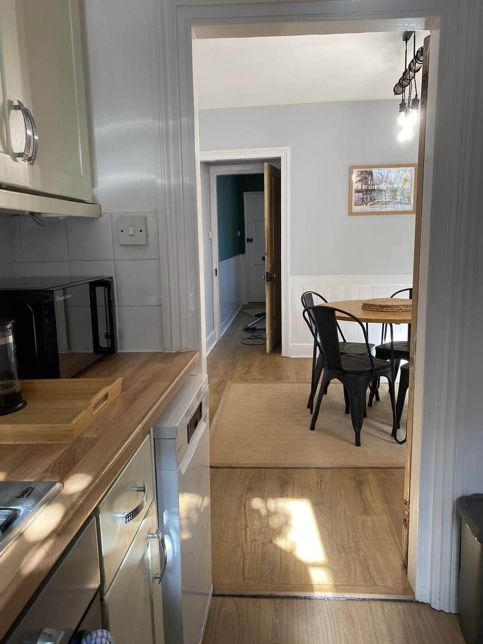 Kitchen leading to Dining room