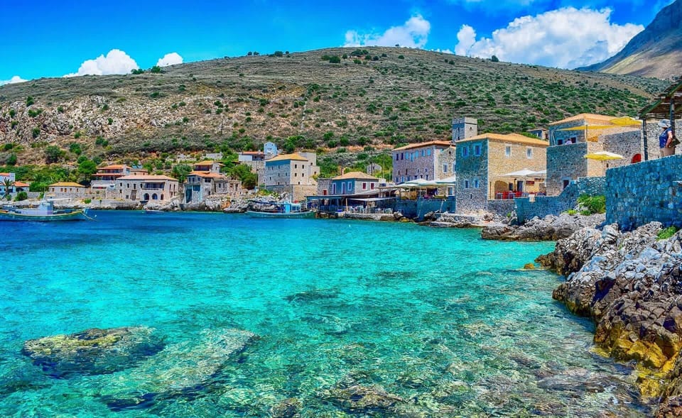 Limeni 26km - Swim in the crystal-clear turquoise waters of Mani