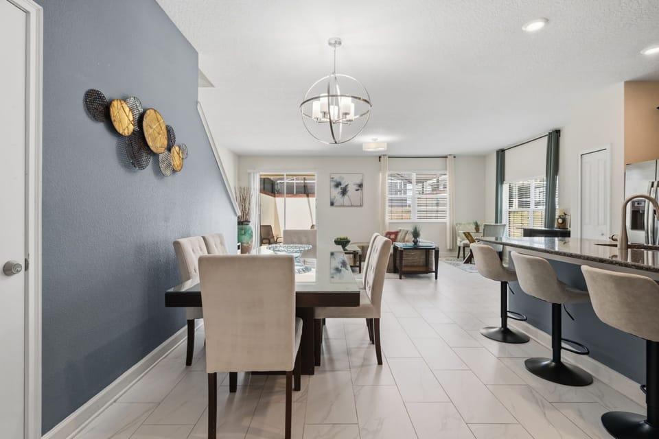 Dining and kitchen area