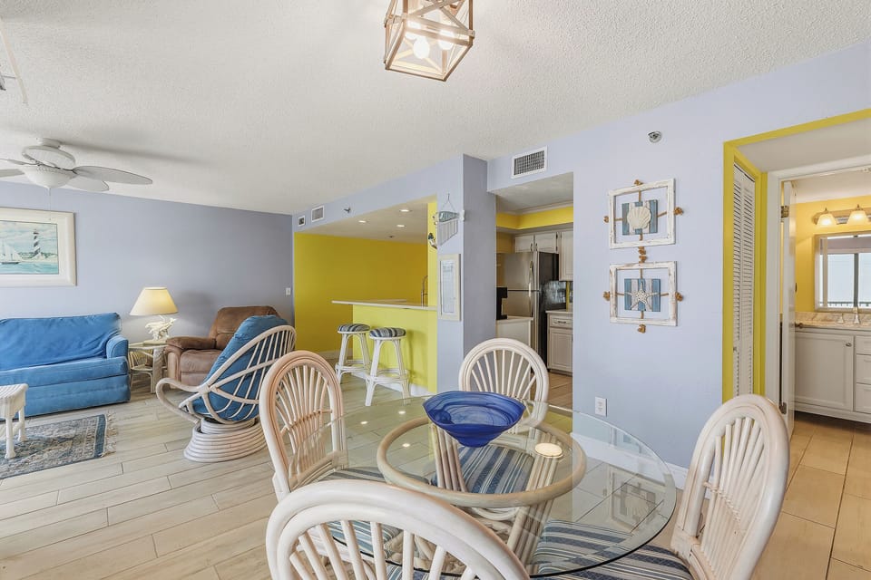 Dining Table + Bar Seating for 6