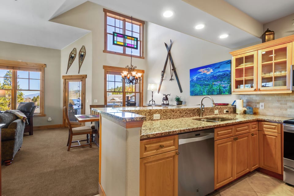 Open-concept layout keeps everyone connected throughout the stay.
