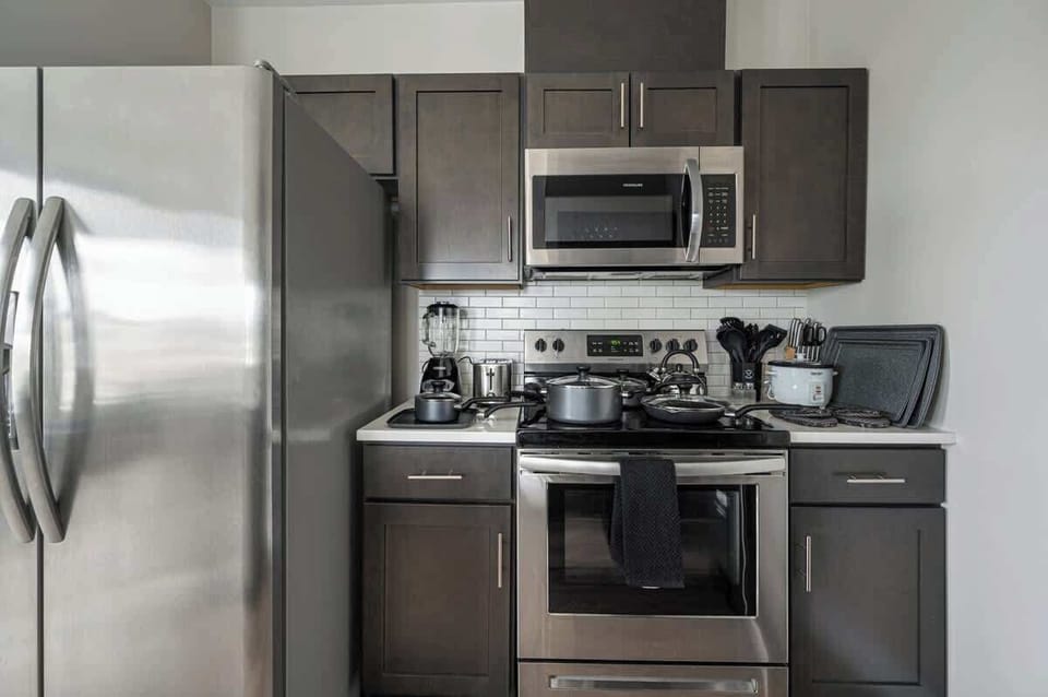 Fully stocked kitchen