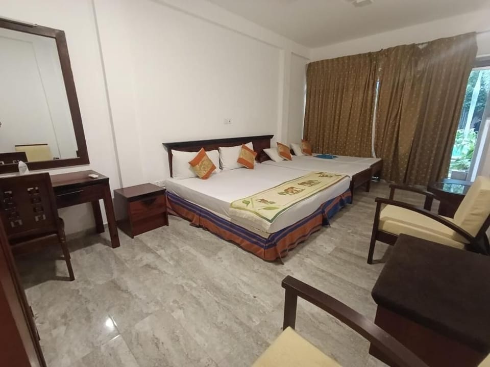 Deluxe Double Room, Balcony, Pool View | Laptop workspace, free WiFi
