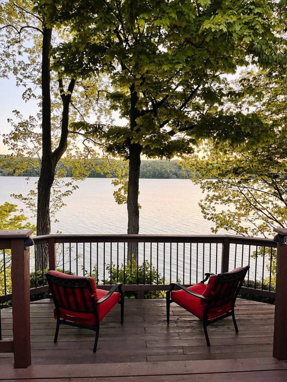 Back Deck View | Take in the calm beauty of lakeside living