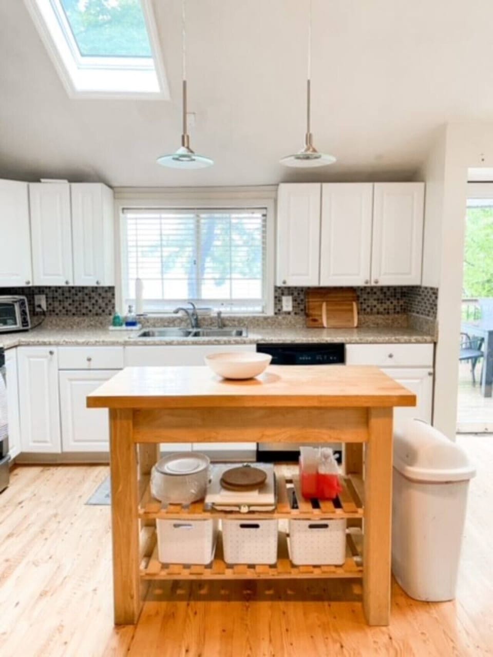 Kitchen | Overlooks back deck