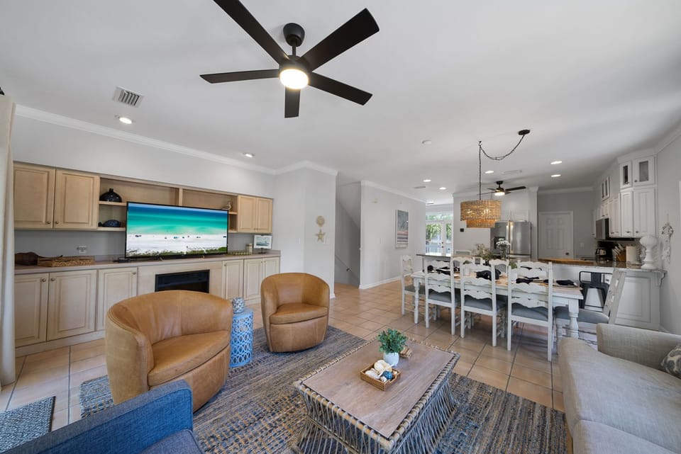 Relax after a beach day with your favorite movie or show 